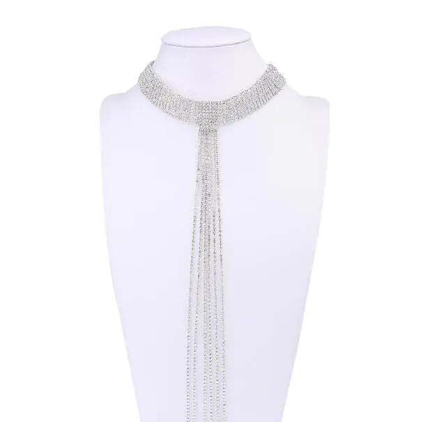 Necklace, Sparkling Choker, Jewelry