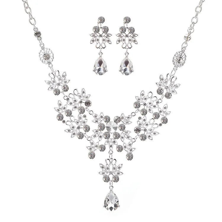 Gold Color Water Drop Jewelry Sets
