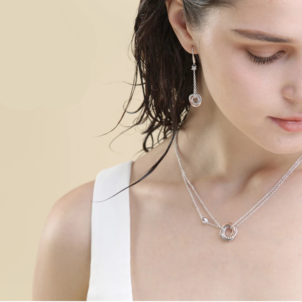 925 Sterling Silver Long Necklace