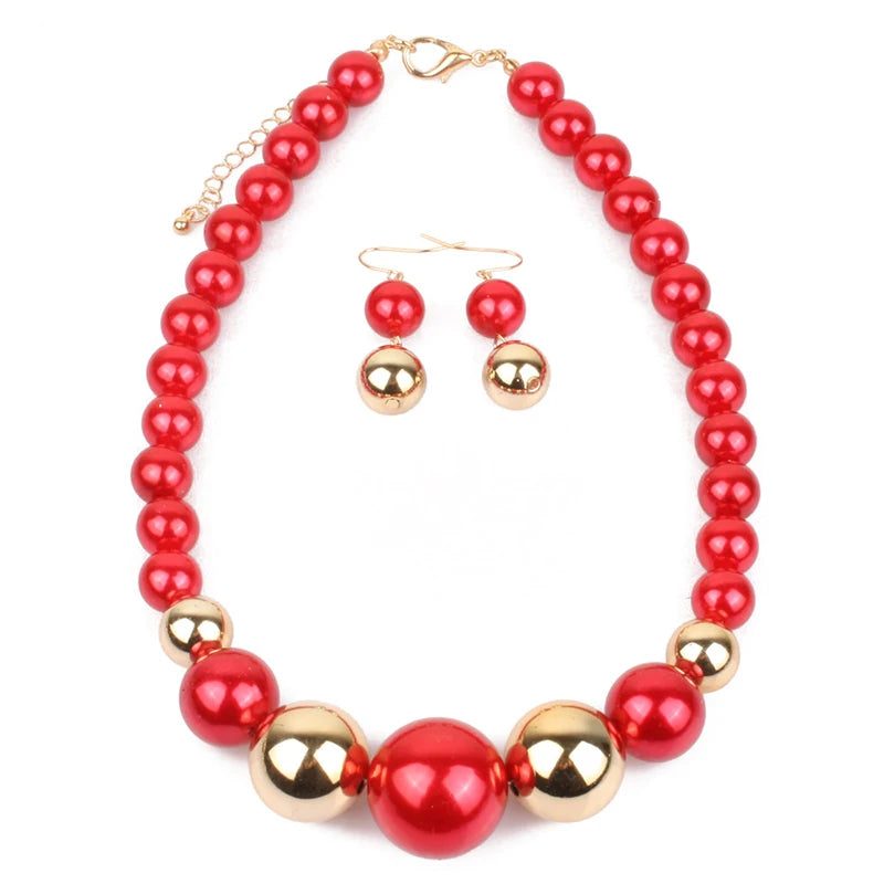 Big Pearl Jewelry Set