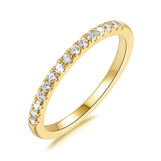 14K Gold Cubic Zirconia Anniversary Rings