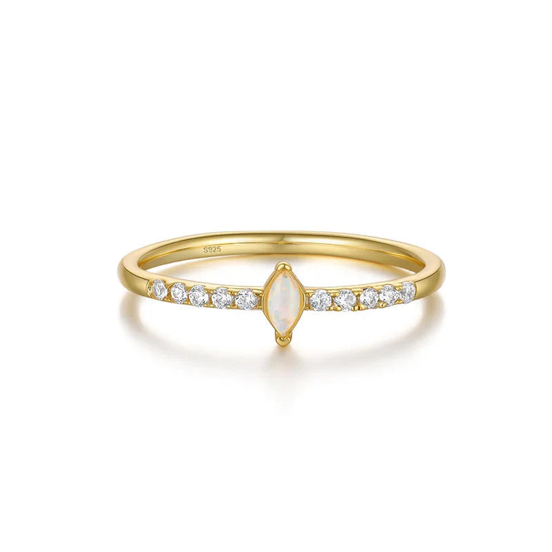 18K Gold Plated 925 Sterling Silver Ring