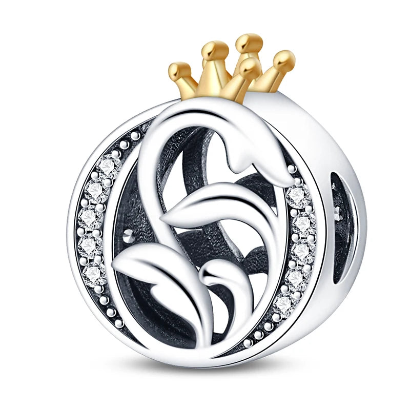 26 Letter silver and Gold Color Pendant Necklace