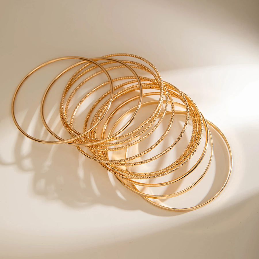 Punk Gold Color Bracelets