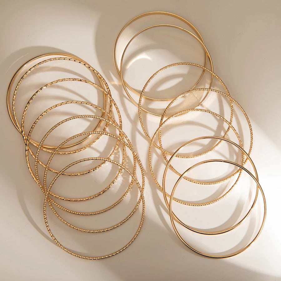 Punk Gold Color Bracelets