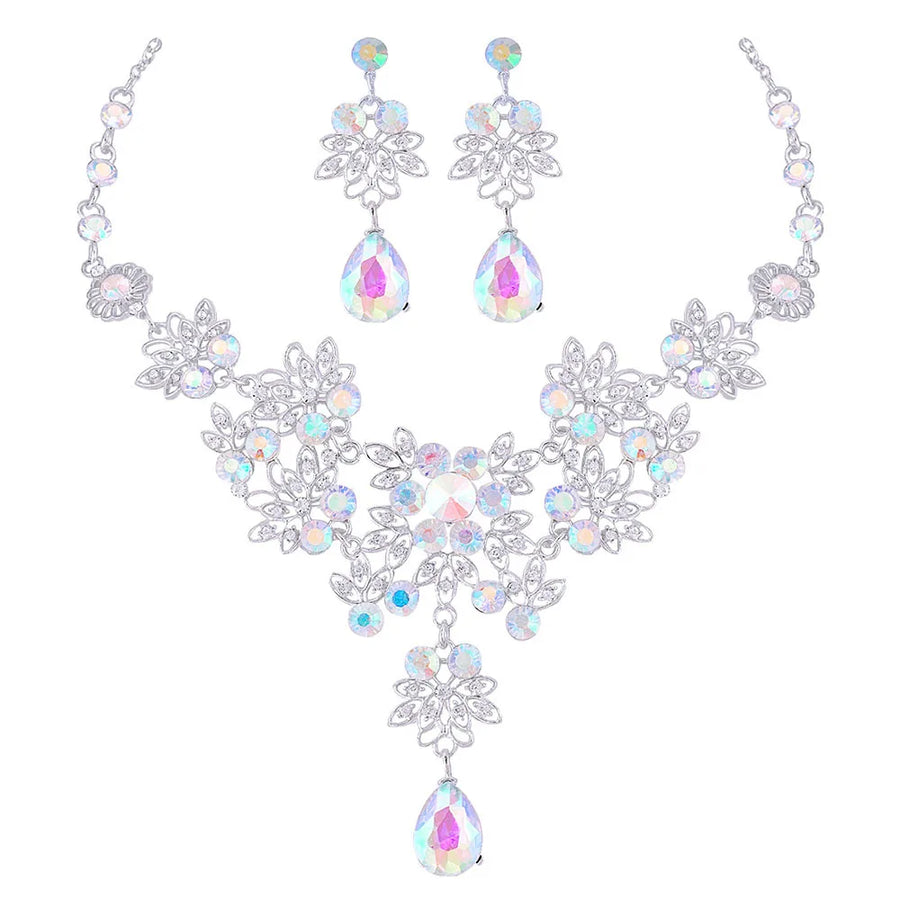 Gold Color Water Drop Jewelry Sets