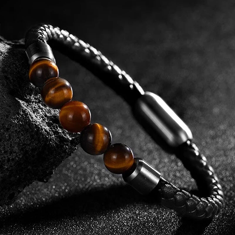 Volcanic Rock Beaded Bracelet