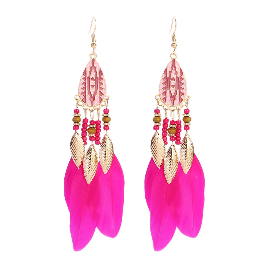 Antique Vintage Bohemian Ethnic Tassel Earrings