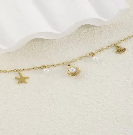 Chic Shell Charm Anklet
