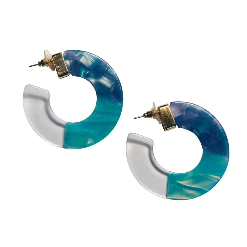 Eva - Denim Blue Hoops