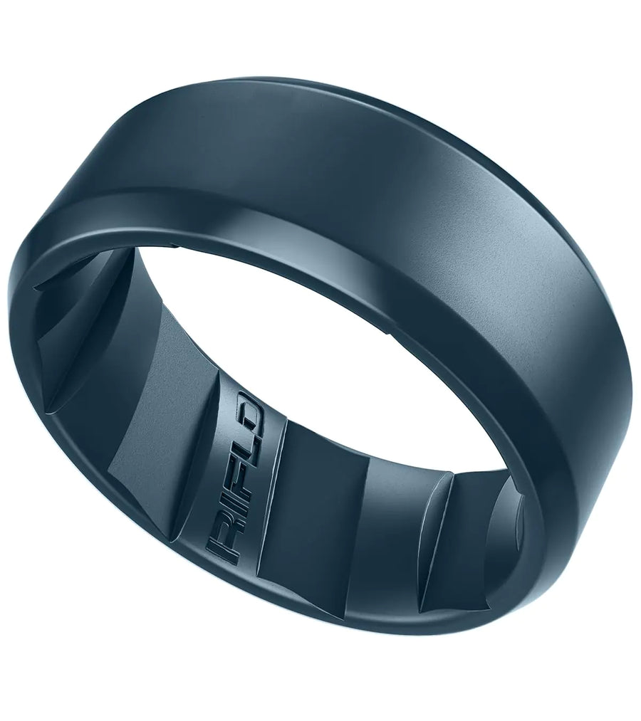 RIFLD Silicone Ring - Tactical Mens Silicone Wedding Band Silicone Rings for Him Rubber Wedding Bands