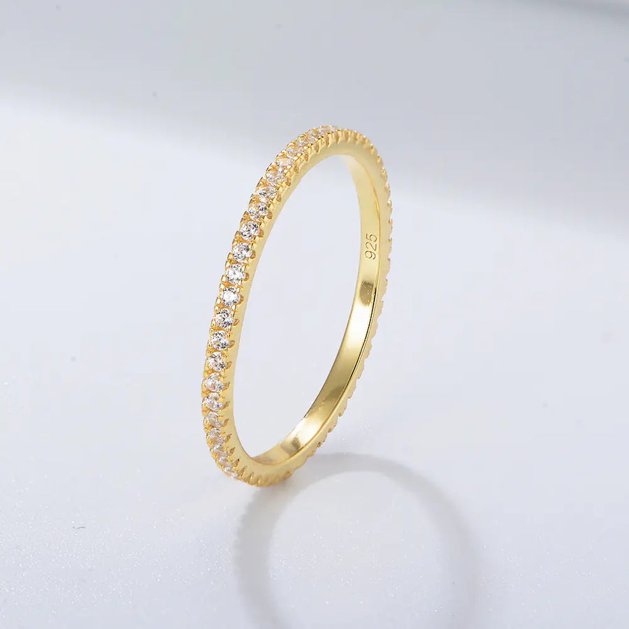 S925 Silver Colorful Zircon Micro-Inlaid Ring for Women S925 Silver