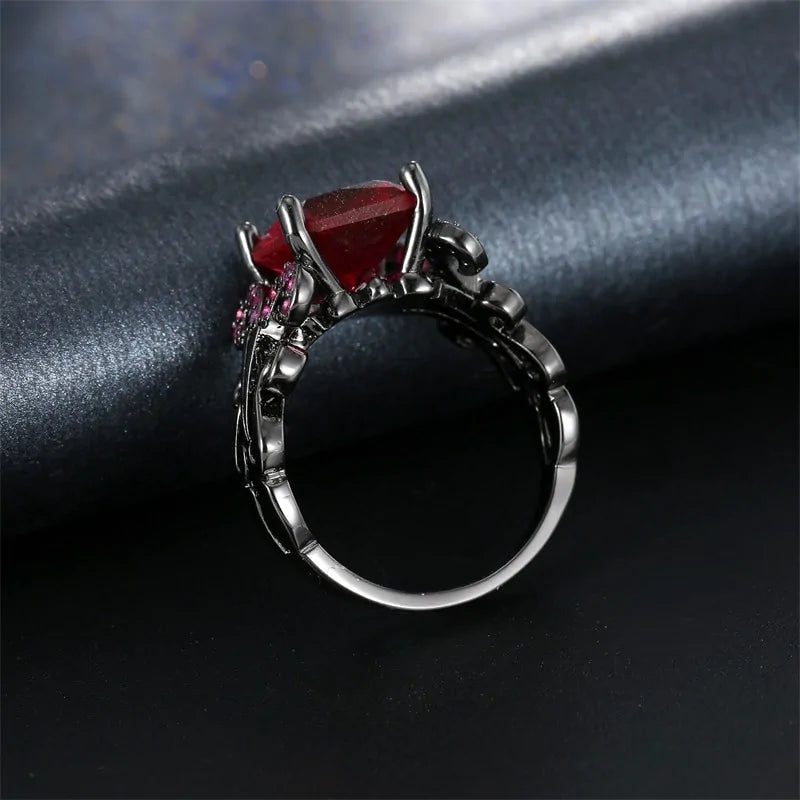 Floral Zirconia Ring
