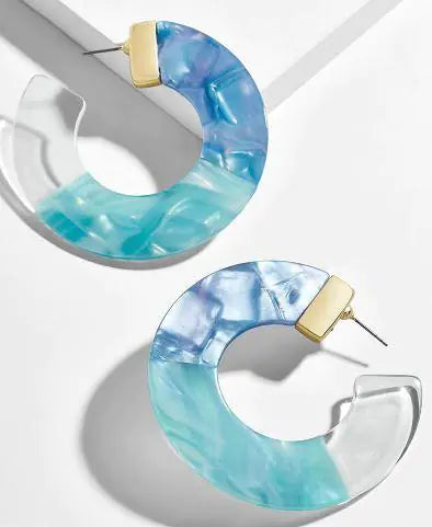 Eva - Denim Blue Hoops