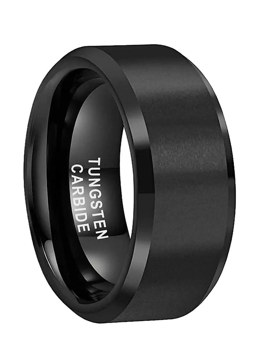 Black Tungsten Carbide Ring