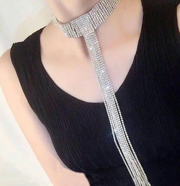 Necklace, Sparkling Choker, Jewelry